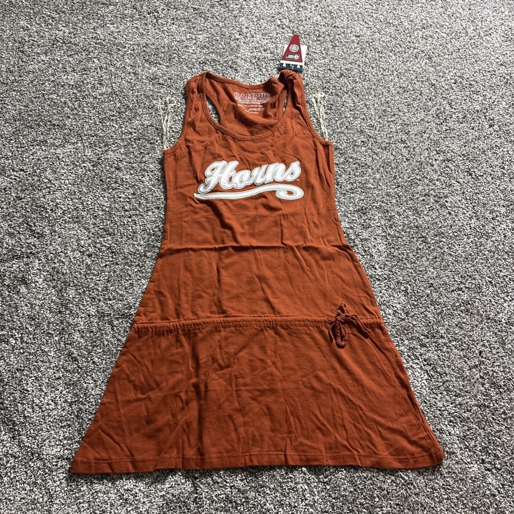 NEW Texas Longhorns Horns Women Dress Junior Fit Officially Licensed Small